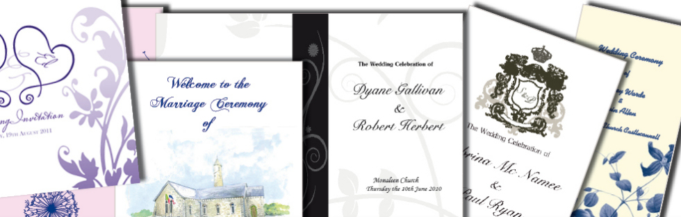 Wedding Mass Books Booklets